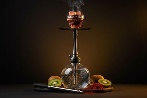 Kiwi Zafran hookah
